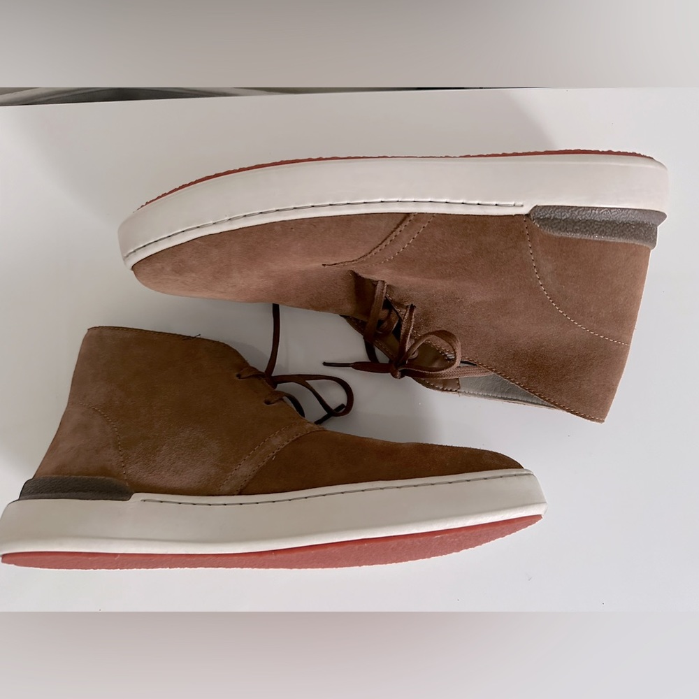 Clarks Men's CourtLite DBT Cognac Suede 26165551 Size 10 Boots Desert Boots - Picture 5 of 9
